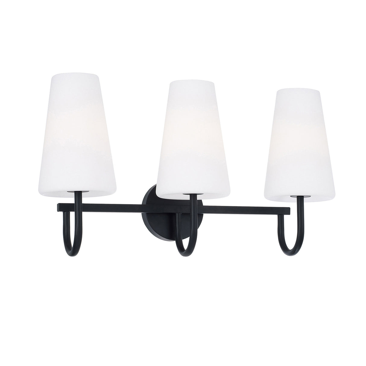 Viola 3 Light Vanity, Matte Black