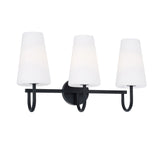 Viola 3 Light Vanity, Matte Black