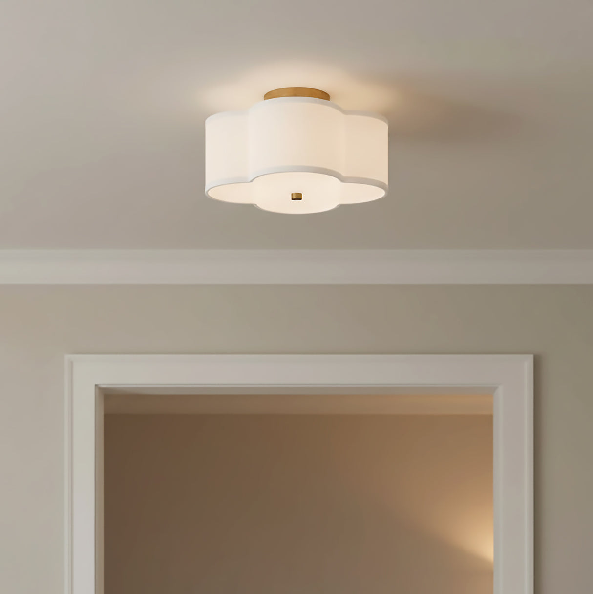 Orla Semi-Flush 12" for Transitional home with White Walls