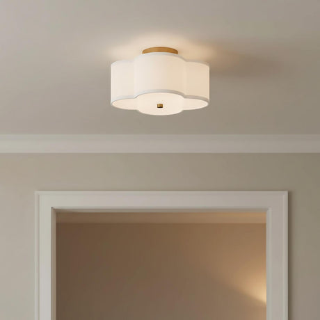 Orla Semi-Flush 12" for Transitional home with White Walls