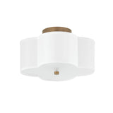 Orla Semi-Flush 12", Brushed Gold