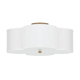 Orla Semi-Flush 18", Brushed Gold