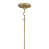 Simone 6 Light Ring Chandelier 35", Matte Brass