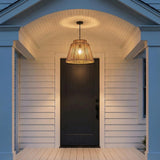 Luma Outdoor Pendant 23", Sienna and Black