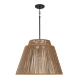 Luma Outdoor Pendant 23", Sienna and Black