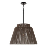 Luma Outdoor Pendant 23", Umber and Black