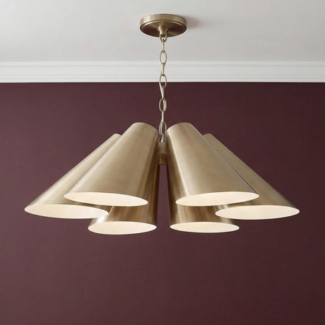 Crosby Pendant 25", Matte Brass