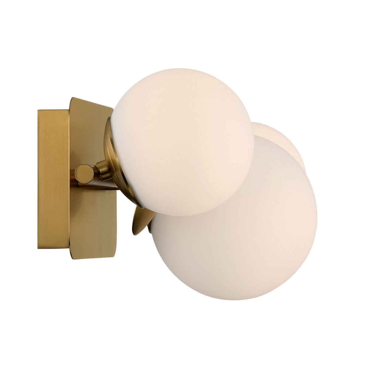 Inari LED 3 Light Vanity, Brass with Opal Glass