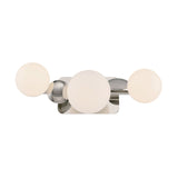 Inari LED 3 Light Vanity, Polished Nickel with Opal Glass
