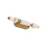 Giselle LED Vanity 22", Brass with Opal Glass