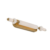 Giselle LED Vanity 31", Brass with Opal Glass