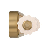 Giselle LED Vanity 31", Brass with Opal Glass