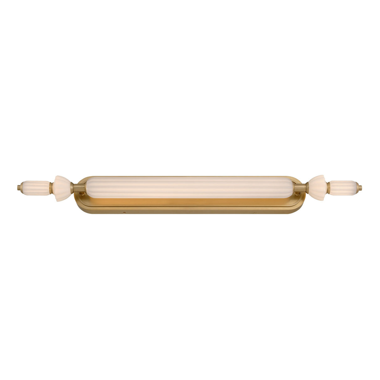 Giselle LED Vanity 39", Brass with Opal Glass