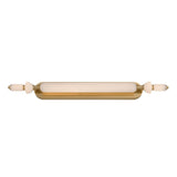 Giselle LED Vanity 39", Brass with Opal Glass