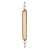 Giselle LED Vanity 39", Brass with Opal Glass
