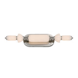 Giselle LED Vanity 22", Polished Nickel with Opal Glass