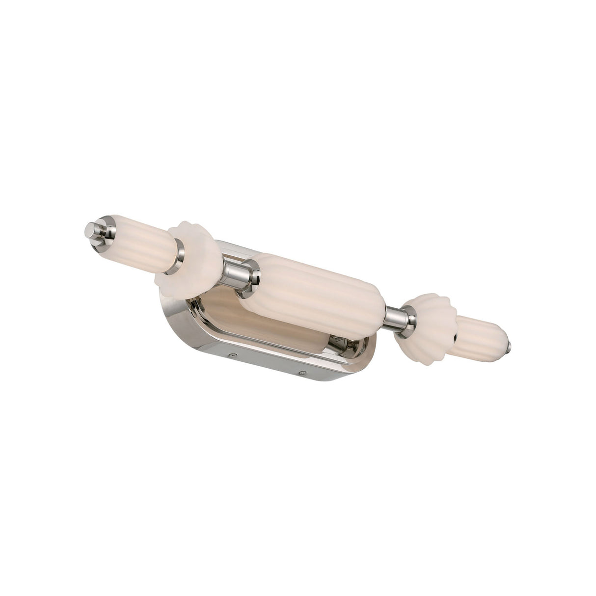 Giselle LED Vanity 22", Polished Nickel with Opal Glass