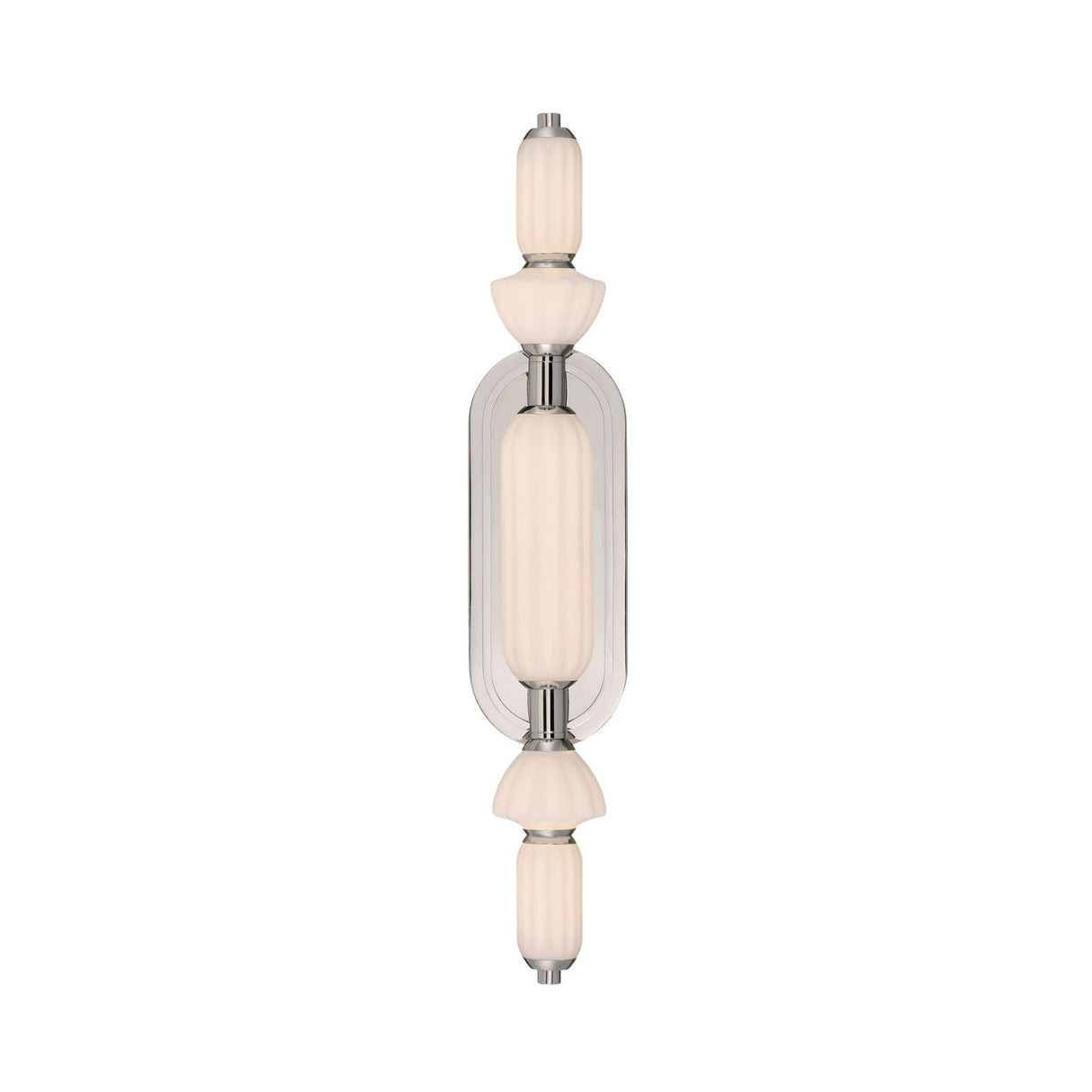 Giselle LED Vanity 22", Polished Nickel with Opal Glass