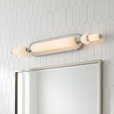 Giselle LED Vanity 31", Polished Nickel with Opal Glass