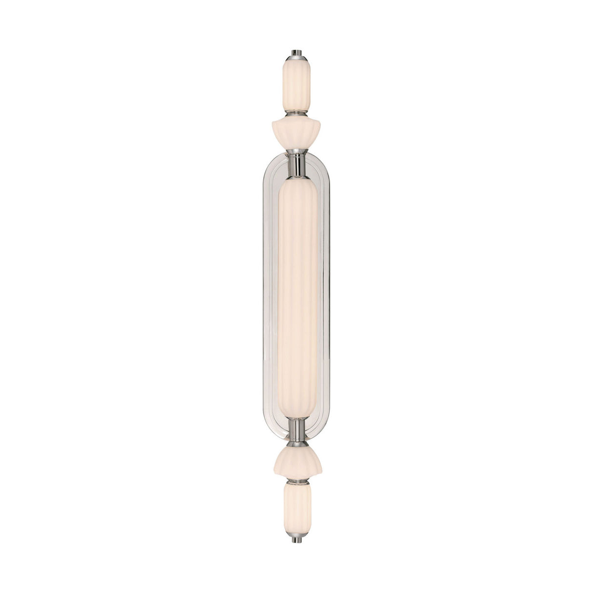 Giselle LED Vanity 31", Polished Nickel with Opal Glass