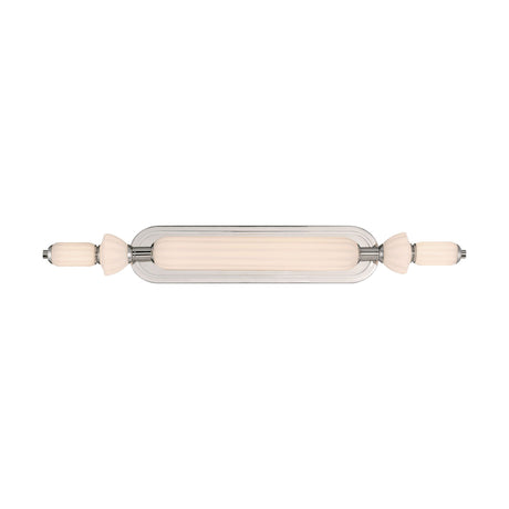 Giselle LED Vanity 31", Polished Nickel with Opal Glass