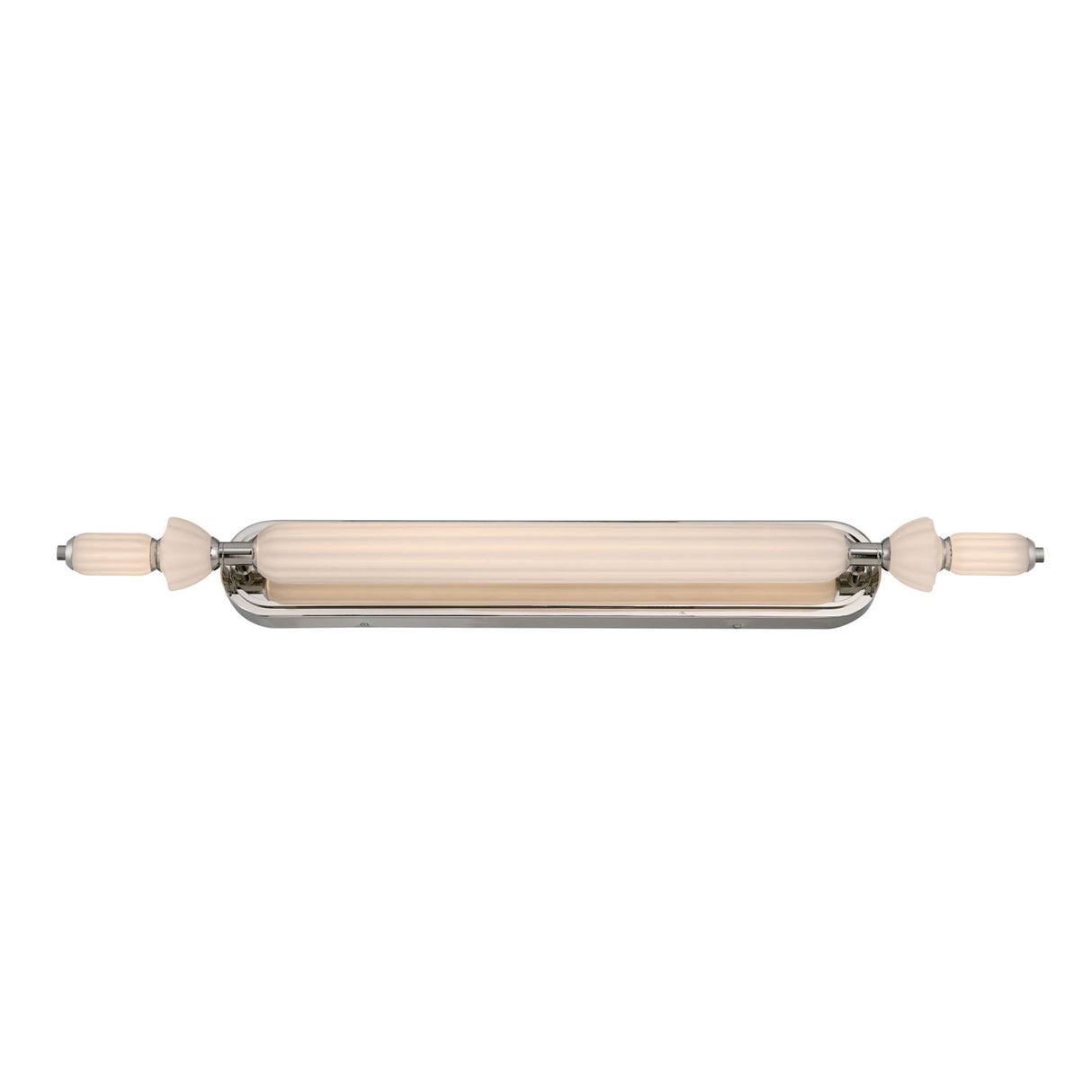 Giselle LED Vanity 39", Polished Nickel with Opal Glass