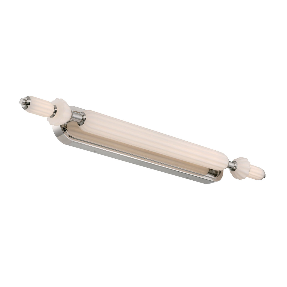 Giselle LED Vanity 39", Polished Nickel with Opal Glass