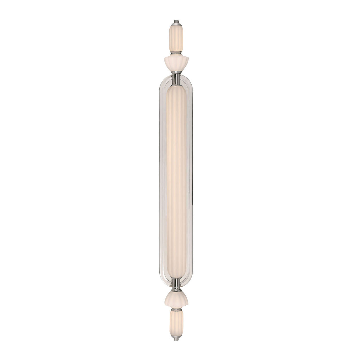 Giselle LED Vanity 39", Polished Nickel with Opal Glass