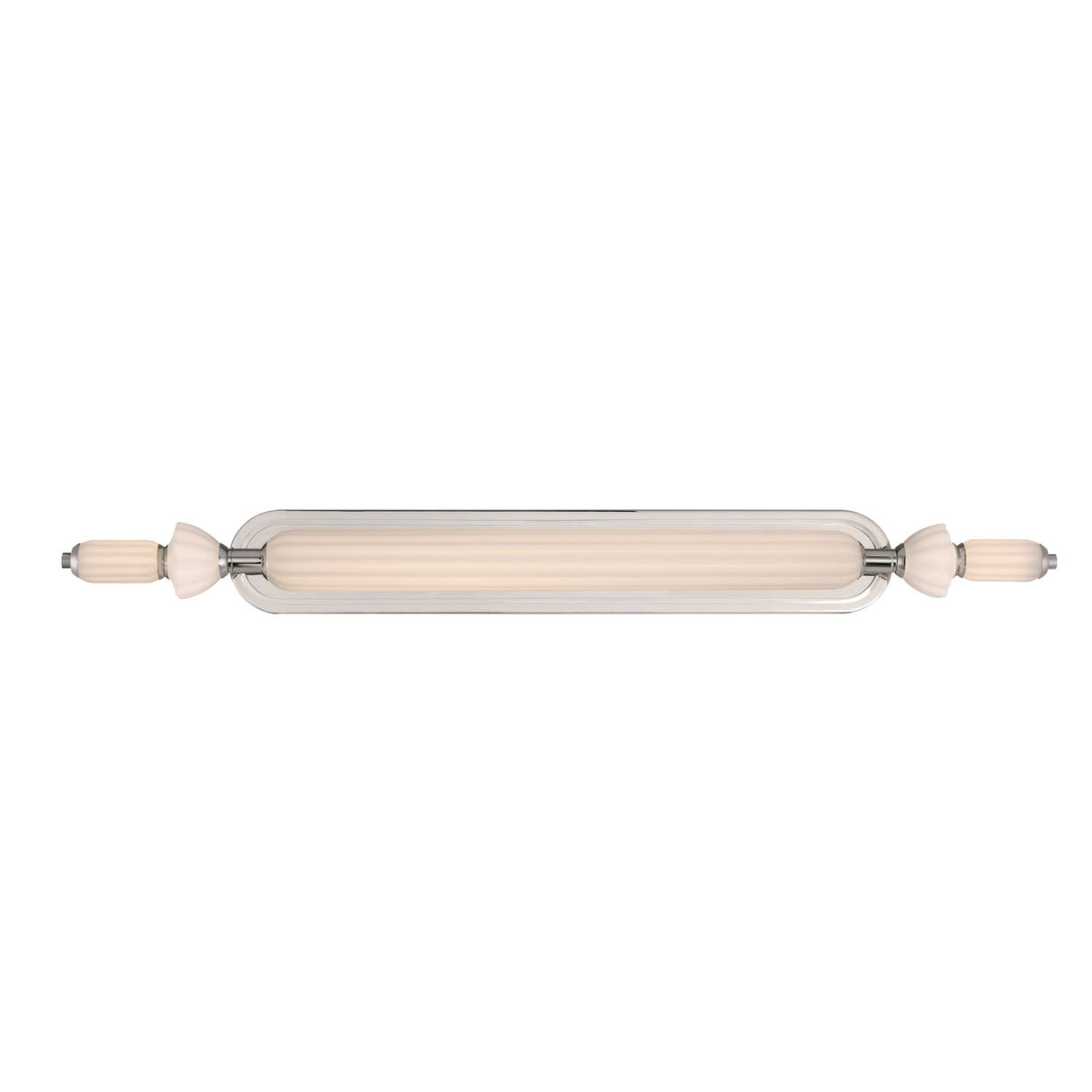 Giselle LED Vanity 39", Polished Nickel with Opal Glass