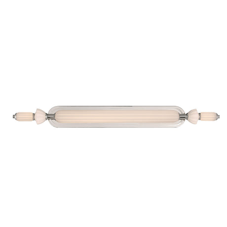 Giselle LED Vanity 39", Polished Nickel with Opal Glass
