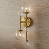 Lumi 2 Light Wall Sconce 20" for Transitional home with Textured Beige Walls