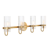 Corbin 4 Light Vanity 31", Brass
