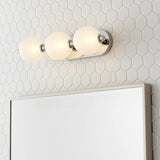 Nola LED 3 Light Vanity 23" for Modern home with White Siding