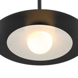 Yates LED Pendant 18", Matte Black