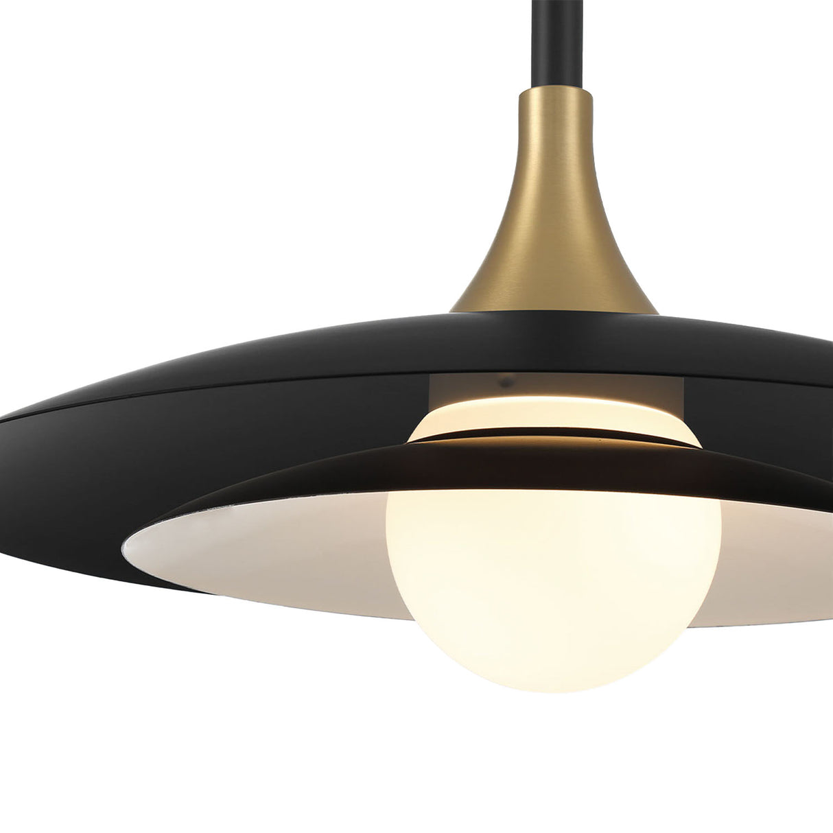 Yates LED Pendant 18", Matte Black