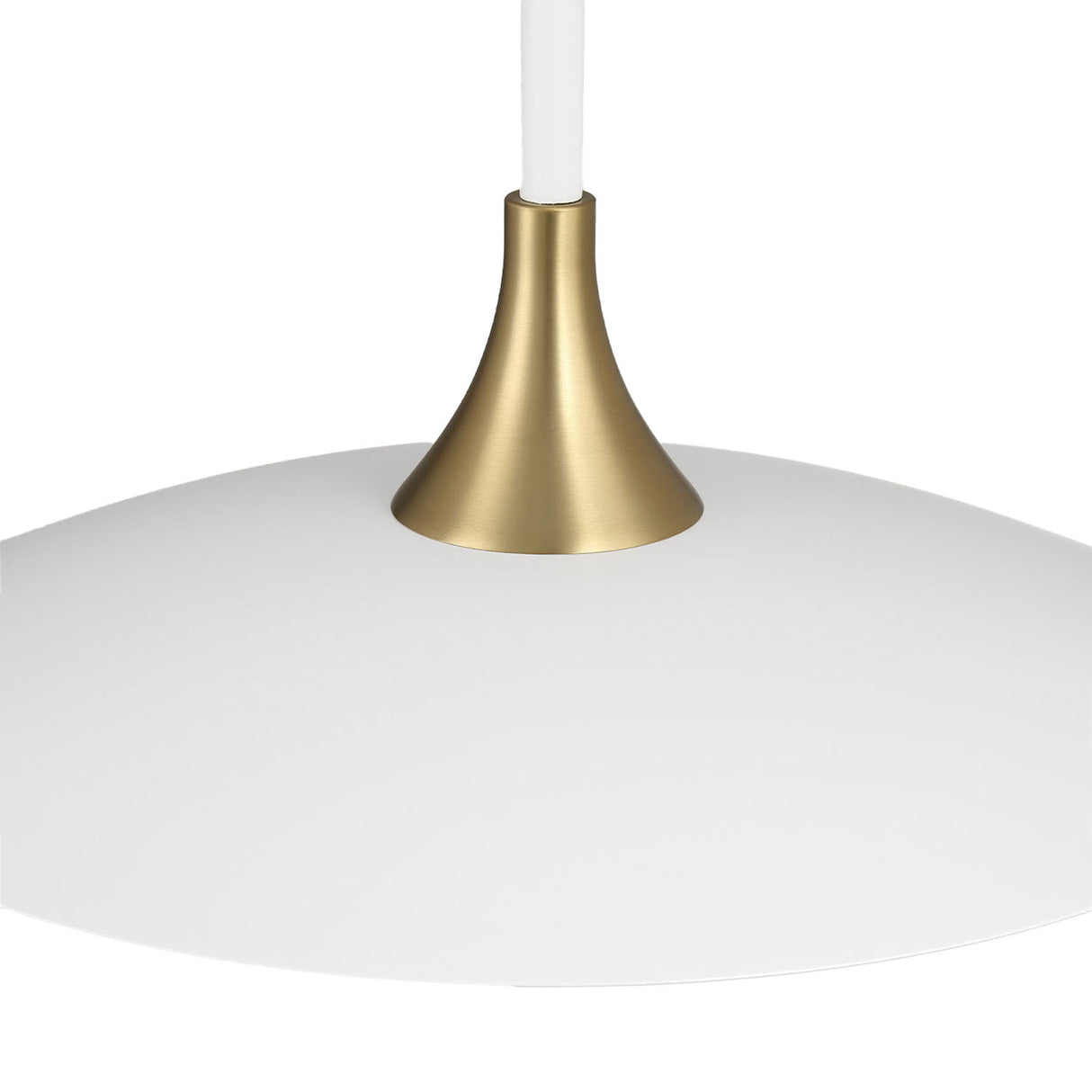 Yates LED Pendant 18", Matte White