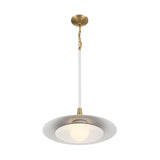Yates LED Pendant 18", Matte White