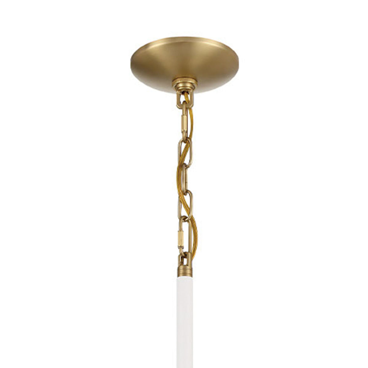 Yates LED Pendant 18", Matte White