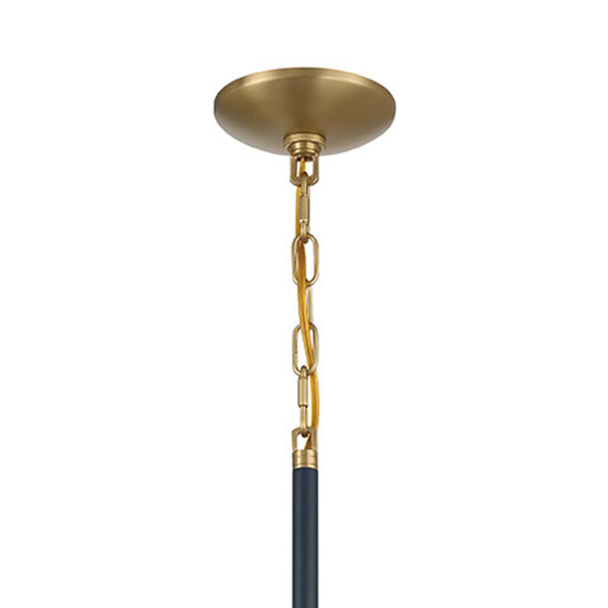 Yates LED Pendant 30", Matte Navy