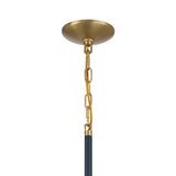 Yates LED Pendant 30", Matte Navy
