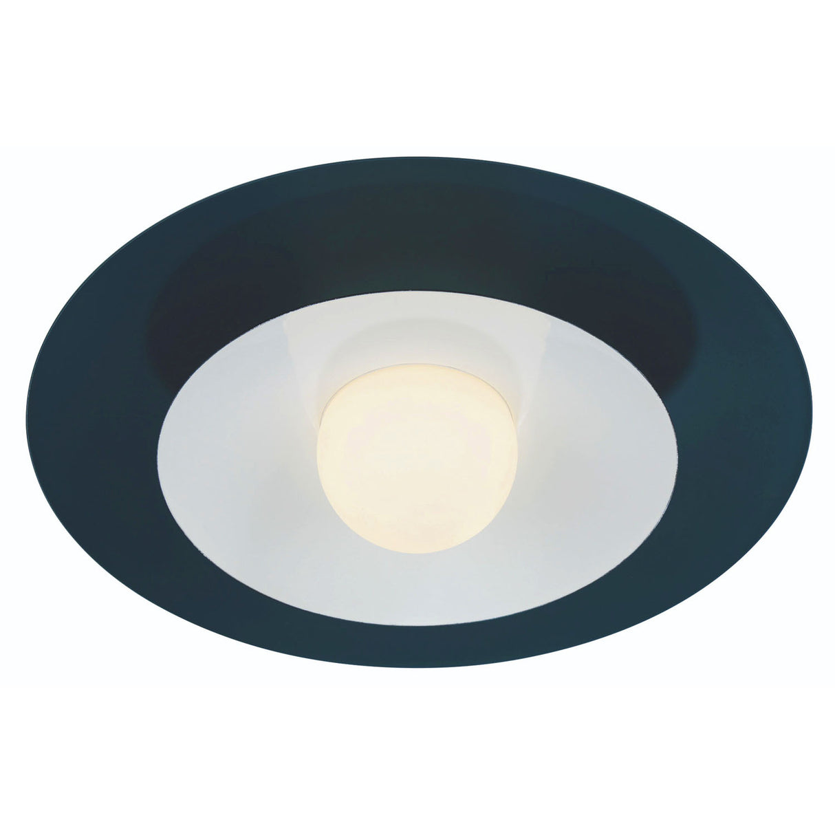 Yates LED Flush Mount 18", Matte Navy