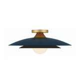 Yates LED Flush Mount 18", Matte Navy