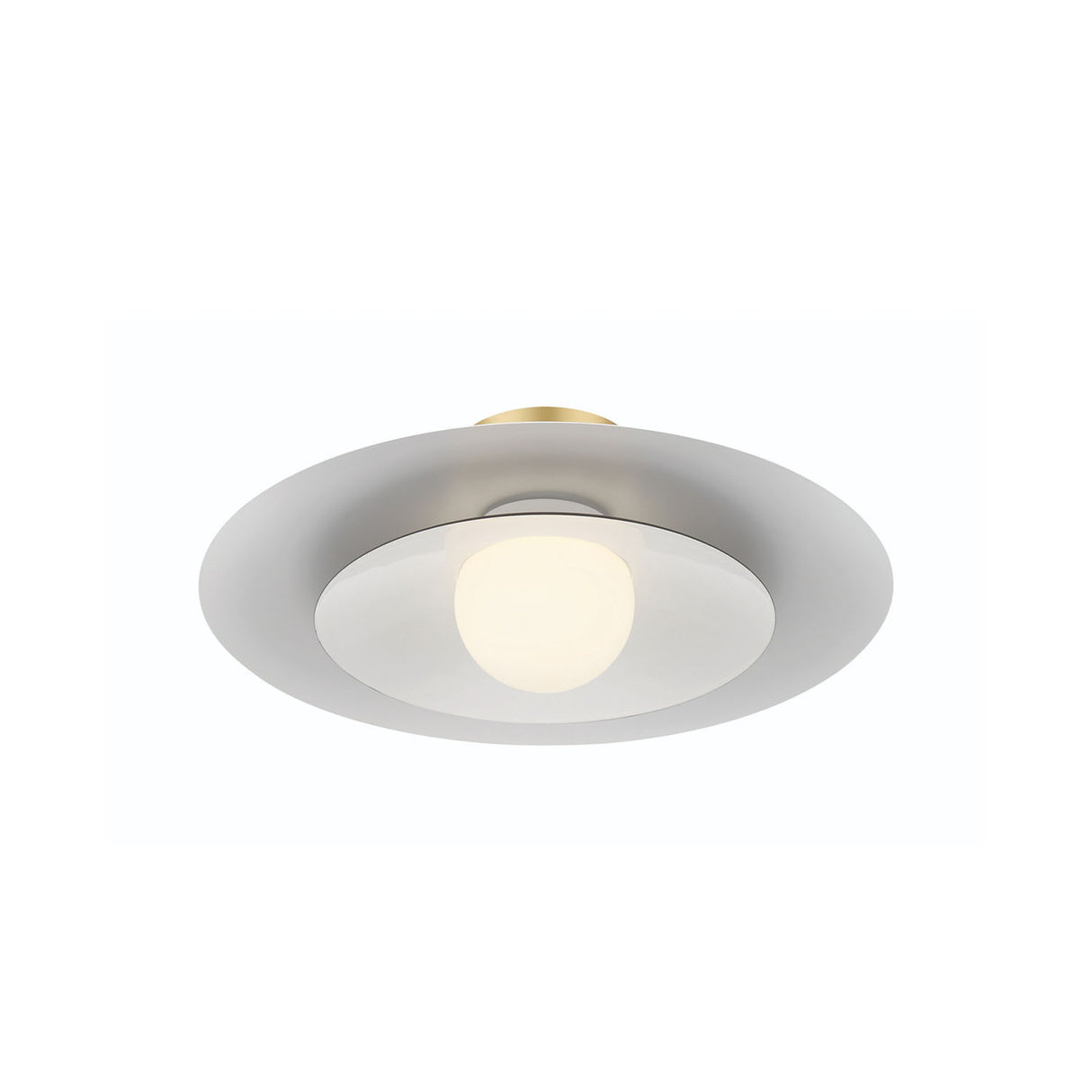 Yates LED Flush Mount 18", Matte White