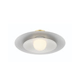 Yates LED Flush Mount 18", Matte White