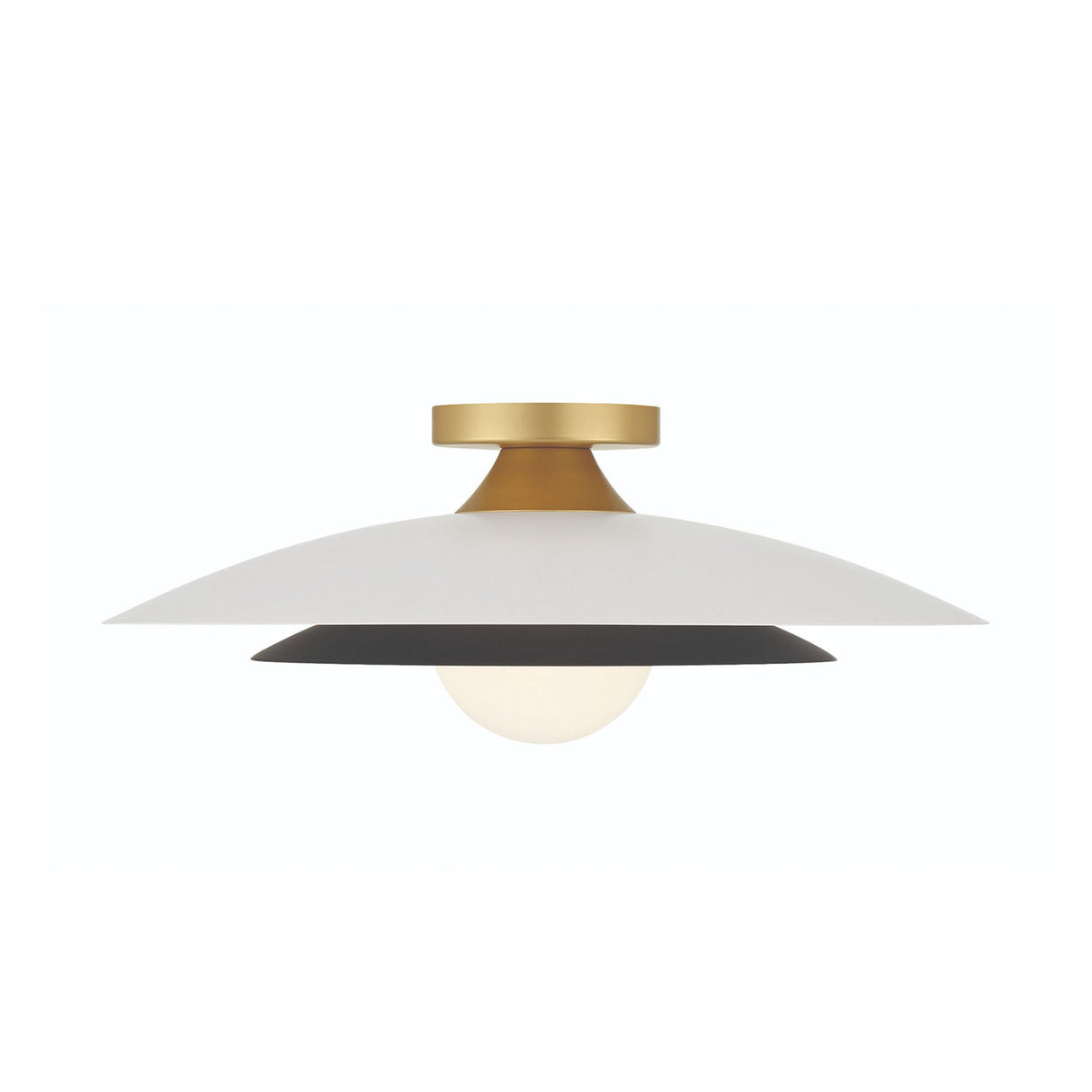 Yates LED Flush Mount 18", Matte White