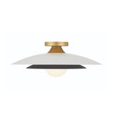 Yates LED Flush Mount 18", Matte White
