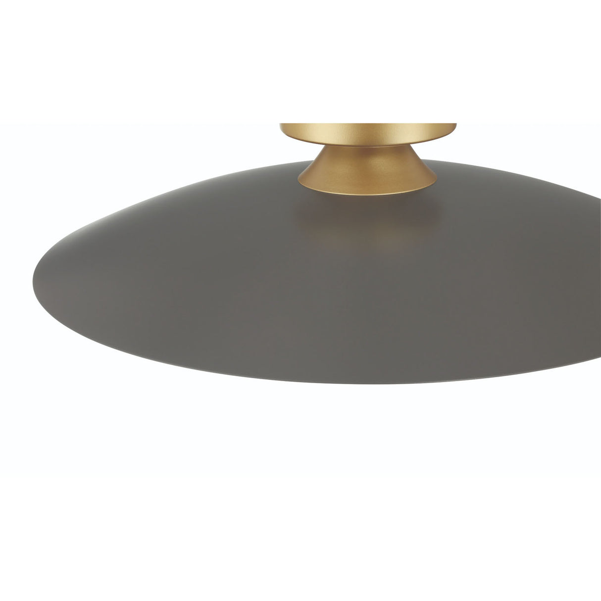 Yates LED Flush Mount 18", Matte Grey
