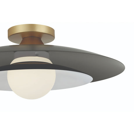 Yates LED Flush Mount 18", Matte Grey