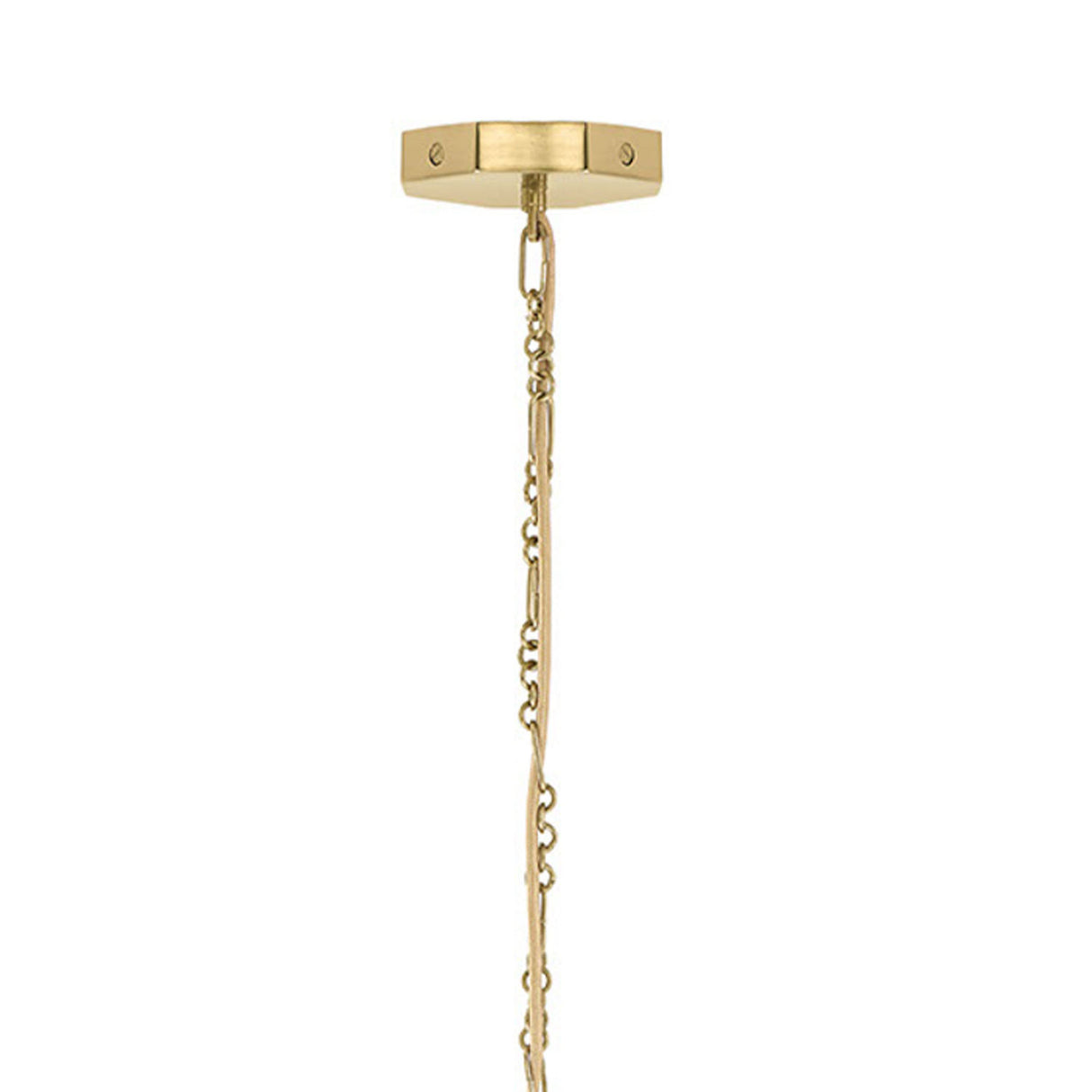 Calla Pendant 13", Antique Brass