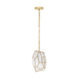 Calla Pendant 13", Antique Brass